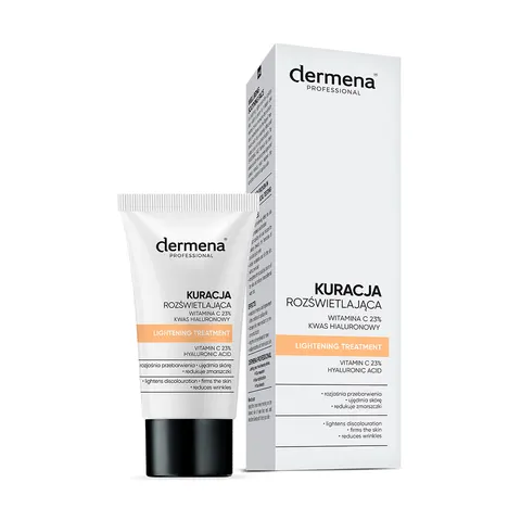 DERMENA PROFESSIONAL, kuracja rozświetlająca z witaminą C 23% i kwasem hialuronowym, 20 ml
