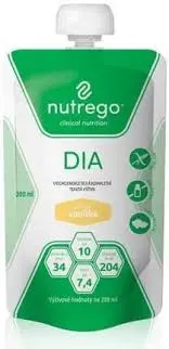 NUTREGO DIA WANILIA, dieta dla chorych na cukrzycę, płyn, 200 ml, 1 szt.