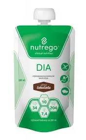 NUTREGO DIA CZEKOLADA, dieta dla chorych na cukrzycę, płyn, 200 ml, 1 szt.