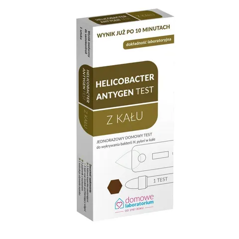 HELICOBACTER ANTYGEN, test z kału, 1 szt.