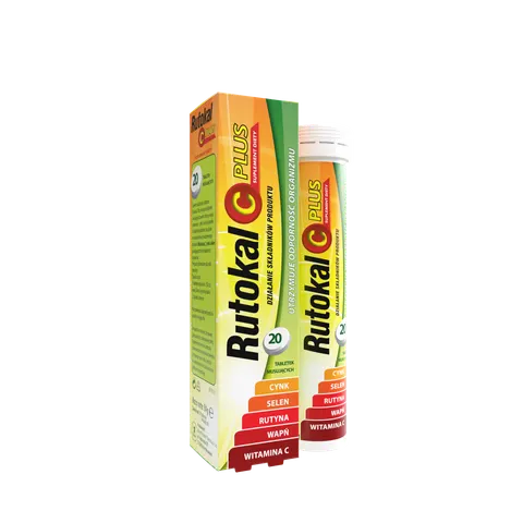 RUTOKAL C PLUS, tabletki musujące, 20 szt.