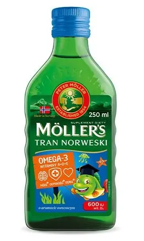 MOLLER'S TRAN NORWESKI, owocowy, płyn, 250 ml