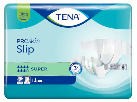 TENA SLIP PROSKIN SUPER, pieluchomajtki, rozmiar L, 30 szt.