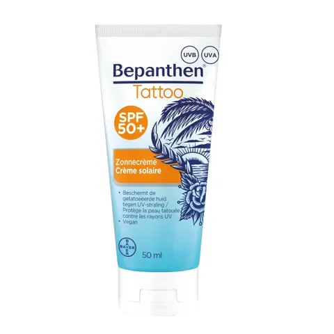 BEPANTHEN TATTOO, krem SPF 50+ UVA/UVB, 50 ml