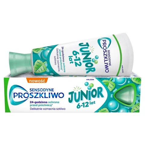 SENSODYNE PROSZKLIWO JUNIOR, 6-12 lat, pasta do zębów- 75ml
