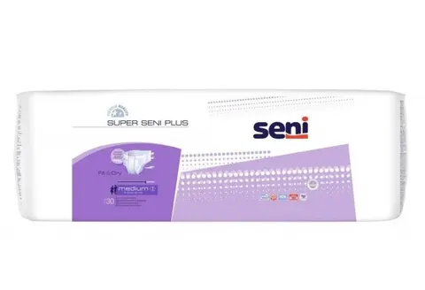 SENI SUPER PLUS, pieluchomajtki, rozmiar M, 75-110 cm, 30 sztuk