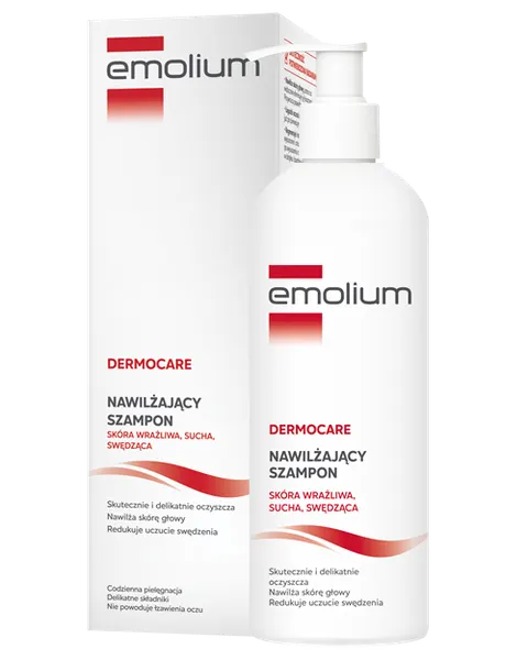 EMOLIUM DERMOCARE, szampon do mycia włosów, nawilżający, 400 ml