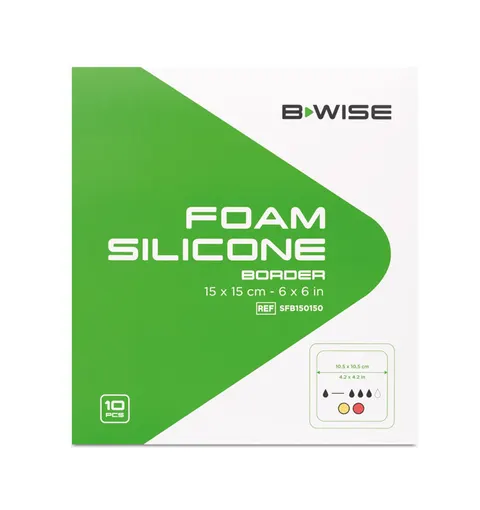 BWISE, Foam Silicone - Border, 15 x 15 cm, 10 szt.