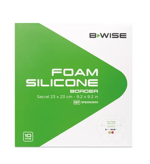BWISE, Foam Silicone - Border, 23 x 23 na okolicę krzyżową, 10 szt.