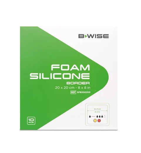 BWISE, Foam Silicone - Border, 20 x 20 cm, 10 szt.