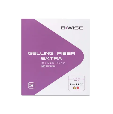 BWISE Opatrunek żelujący – Gelling Fiber Extra, 10x10 cm, 10 szt