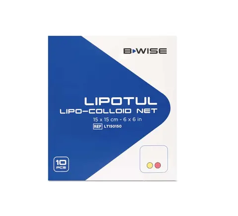 BWISE, Nieprzylepny opatrunek lipokoloidowy, 15 cm x 25 cm, 10 szt.