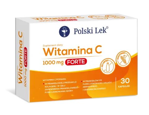 WITAMINA C FORTE 1000 MG, kapsułki, 30 szt