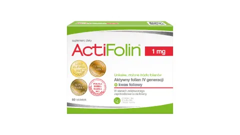 ACTIFOLIN, 1 mg, tabletki powlekane 60 szt