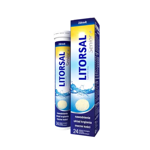 LITORSAL ZDROVIT SENIOR +, tabletki musujące, 24 szt.