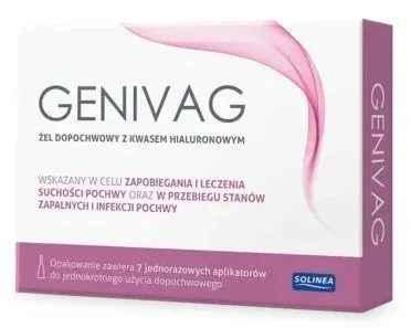 GENIVAG, żel dopochwowy z kwasem hialuronowym, 7 aplikatorów po 5g