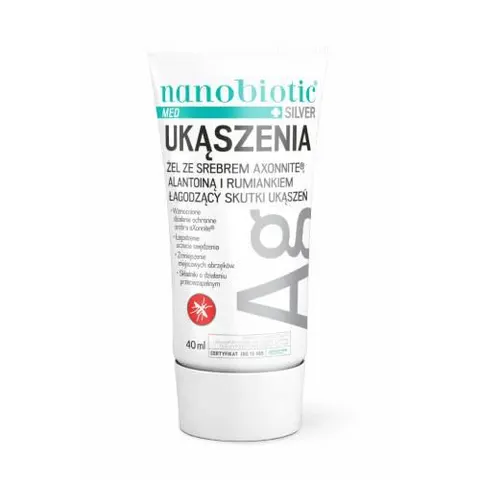 NANOBIOTIC MED SILVER, ukąszenia, żel, 40 ml