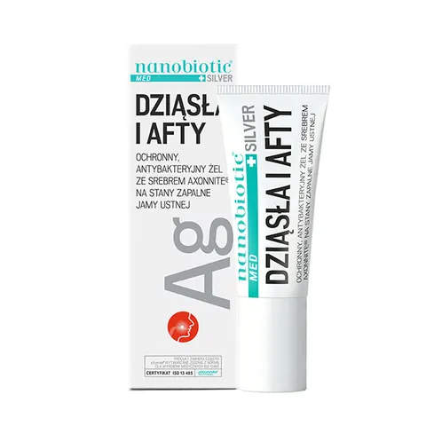 NANOBIOTIC MED SILVER, Dziąsła i Afty, żel, 15 ml