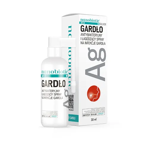 NANOBIOTIC MED SILVER gardło, spray, 30 ml