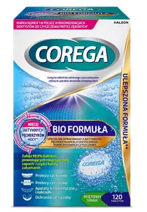 COREGA TABS BIO FORMUŁA, tabletki do czyszczenia protez, 120 szt.
