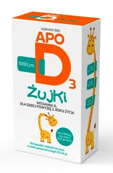APOD3 ŻUJKI 1000 j.m., kapsułki do żucia., 30 szt.