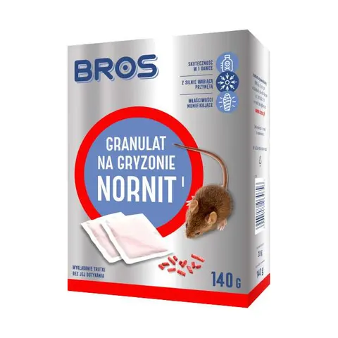 BROS Granulat na gryzonie NORNIT, 140 g
