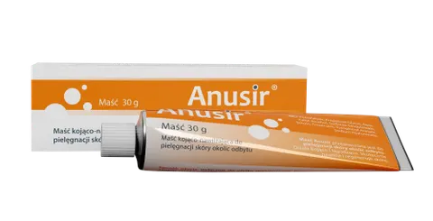 ANUSIR, maść kojąco-nawilżająca do pielęgnacji skóry okolic odbytu, 30 g