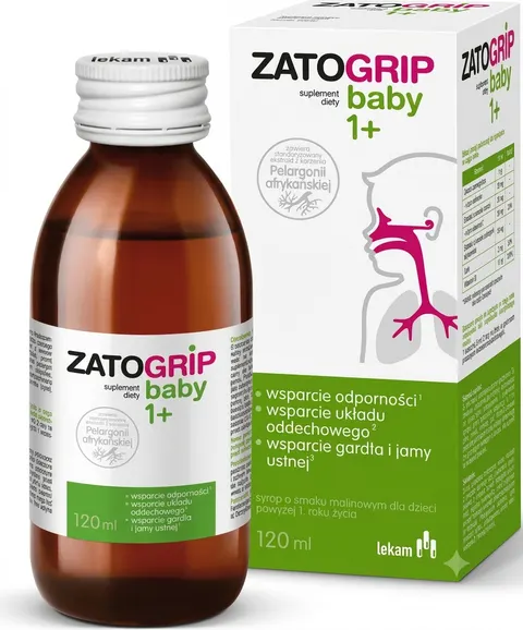 ZATOGRIP BABY 1+, syrop, 120 ml