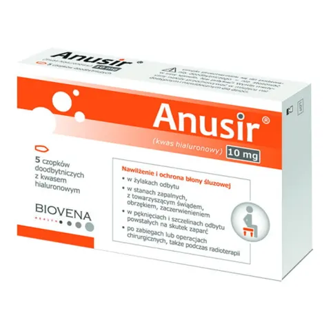 ANUSIR, czopki doodbytnicze, 5 szt.