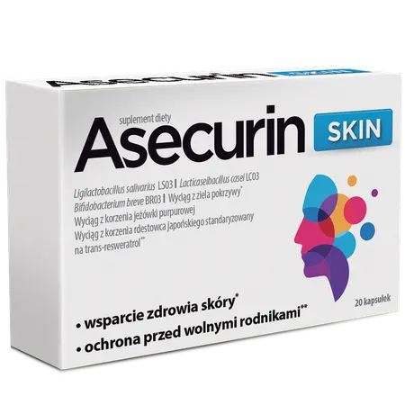 ASECURIN SKIN, kapsułki, 20 szt.