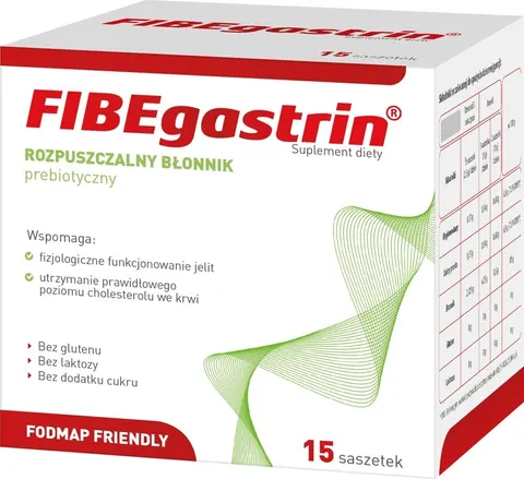 FIBEGASTRIN, saszetki z proszkiem, 12 szt. x 5 g