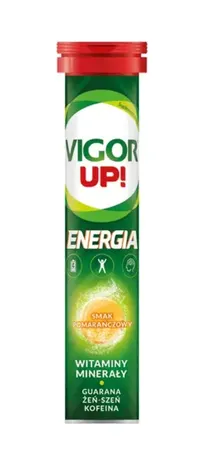 VIGOR UP! ENERGIA, o smaku pomarańczowym, tabletki musujące, 20 szt.