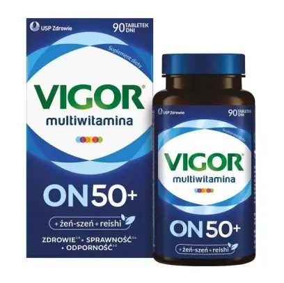 VIGOR MULTIWITAMINA ON 50+, tabletki, 90 szt.