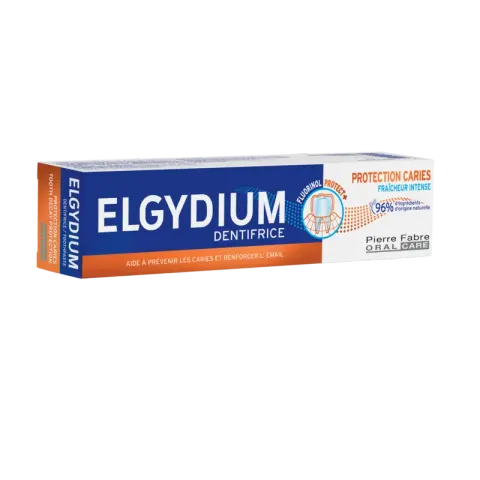 ELGYDIUM, przeciwpróchnicowa pasta do zębów z Kompleksem Fluorinol Protect+, 75 ml