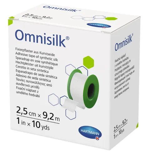 OMNISILK, plaster jedwabny, 9,2 m x 2,5 cm, 1 szt.