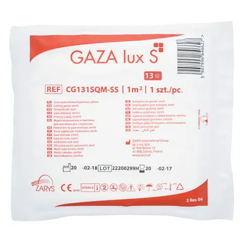 LUX S, jałowa gaza opatrunkowa 13N 1 m², 1 szt.