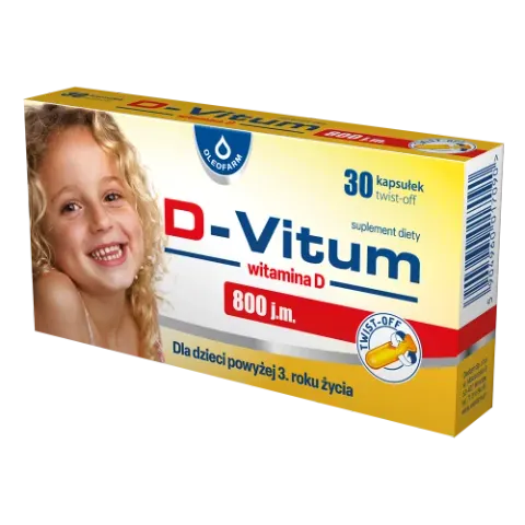 D-VITUM, witamina D 800 j.m., kapsułki twist-off, 30 szt.