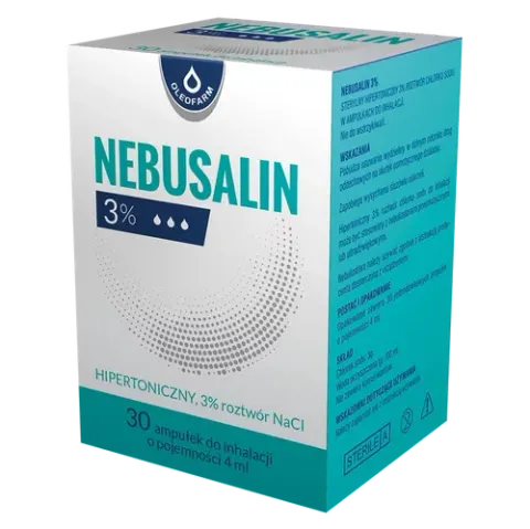 NEBUSALIN 3%, roztwór do inhalacji w ampułkach 4 ml, 30 szt.