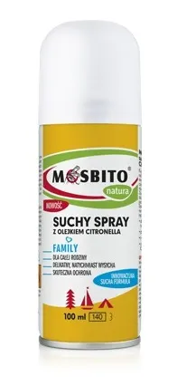 MOSBITO, suchy spray odstraszający komary i meszki, 100 ml