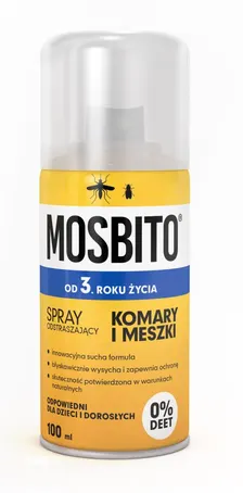 MOSBITO, płyn odstraszający komary i kleszcze, 100 ml