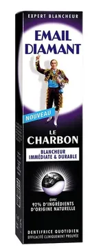EMAIL DIAMANT Charbon 75ml - purpurowa pasta wybielająca do zębów z aktywnym węglem