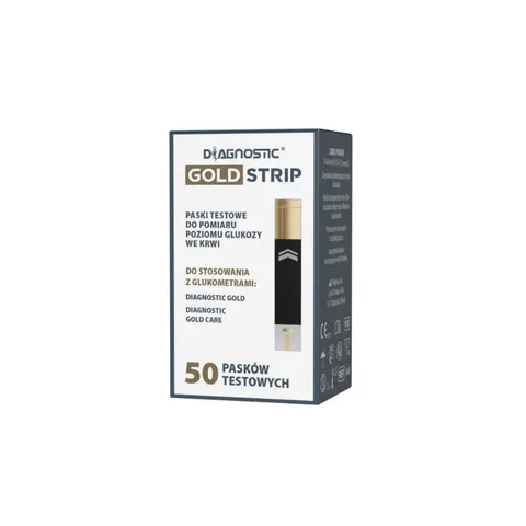 DIAGNOSTIC GOLD STRIP, paski testowe, 50 szt.