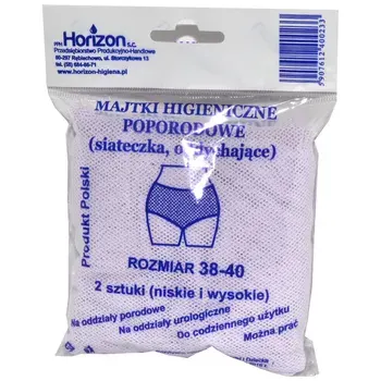 MAJTKI HIGIENICZNE POPORODOWE, rozm. 38-40, 2 szt.