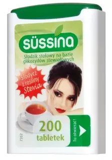 SUSSINA STEVIA, słodzik, tabletki, 200 szt.