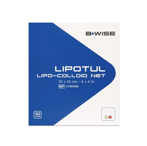 BWISE, Nieprzylepny opatrunek lipokoloidowy, 10 cm x 10 cm, 10 szt. (1)