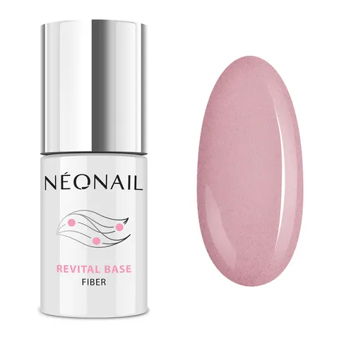 Neonail Lakier Hybrydowy Revital Base Fiber Blinking Cover Pink 7,2 ml