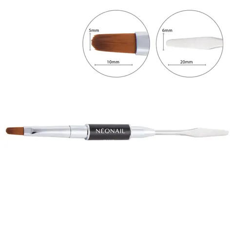 Neonail Pędzel Duo Acrylgel Dwustronny Pędzelek