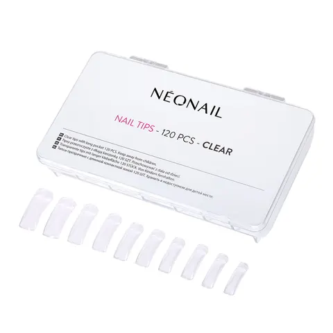 Neonail Tipsy Przeźroczyste 120 szt