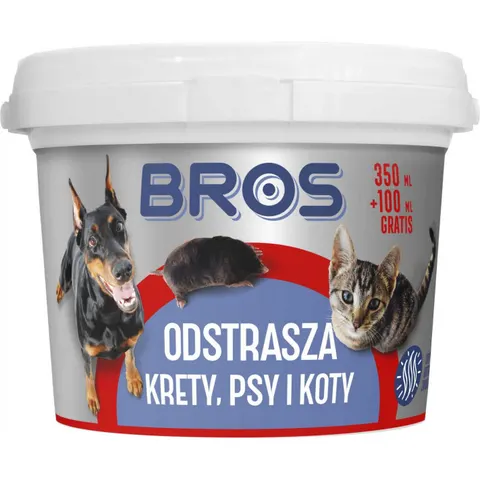 Bros - odstraszacz na krety koty psy 350 + 100 ml