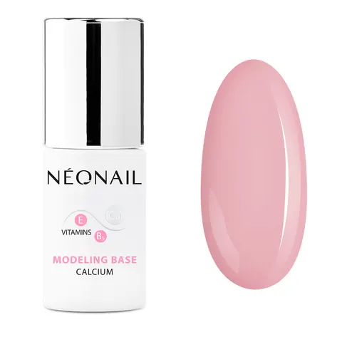 Neonail Lakier Hybrydowy Modeling Base Calcium Neutral Pink 7,2 ml